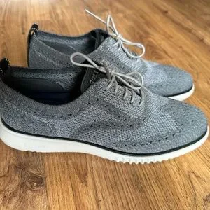 Cole Haan Zerogrand Wingtip Oxford Size Mens 8.5 Gray Stitchlite Light like new Men main image 3